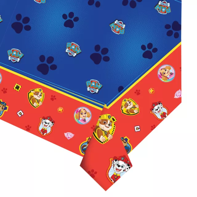 Paw Patrol Table Cover Party Birthday Plastic Tablecloth Wipeable Reusable