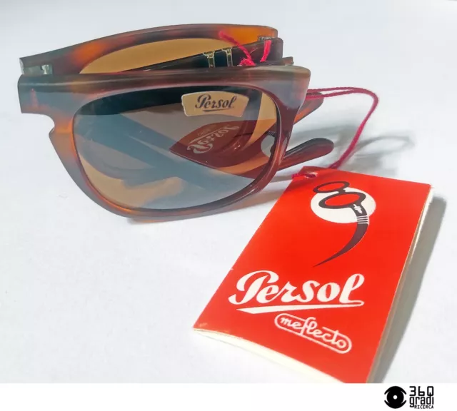 Persol Meflecto Ratti 807 occhiali da sole pieghevoli vintage NOS 1980s (medium)