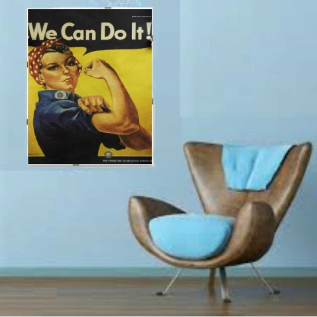 Poster slogan WE CAN DO IT! manifesto donne stampa su carta da parete 50 x 35 cm