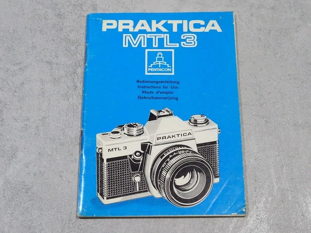 Notice D'instructions PRAKTICA MTL3 - Livret En Allemand Etc. - Classic-Camera-Store
