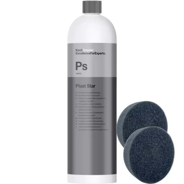 Kunststoffpflege außen Koch Chemie Plast Star Reifen & Gummipflege 1 Liter + Pad