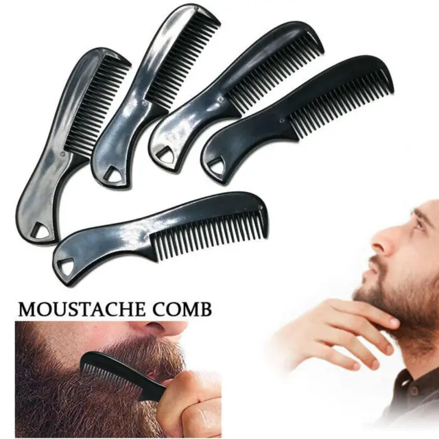 Men's Beard Modelling Comb Plastic Mini Portable Beard Styling Comb A3F7