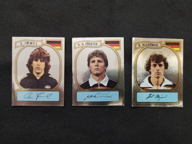 Panini Fussball 81 Nationalspieler 1981 Konvolut 3
