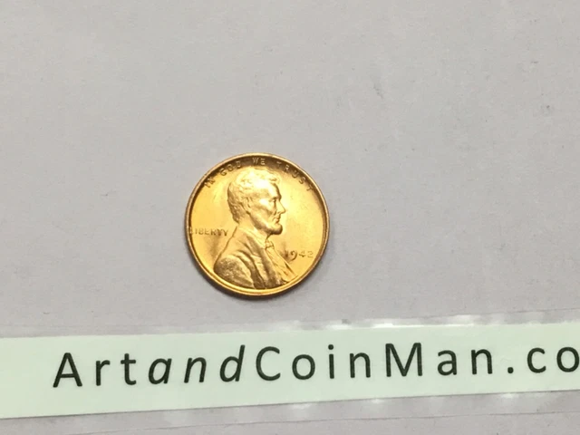 1942 P Bu Uncirculated Lincoln Wheat Penny Cent