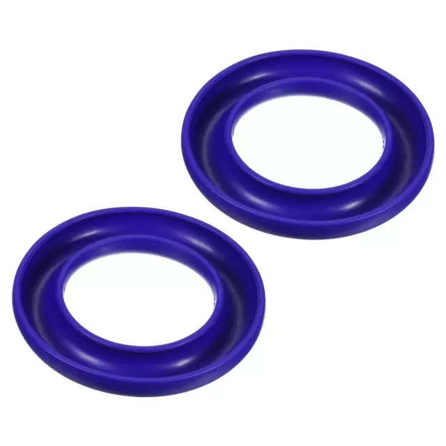 Portabobinas, 2 Paquete Silicona Redondo Hilo Carretes Anillos Soportes, Azul