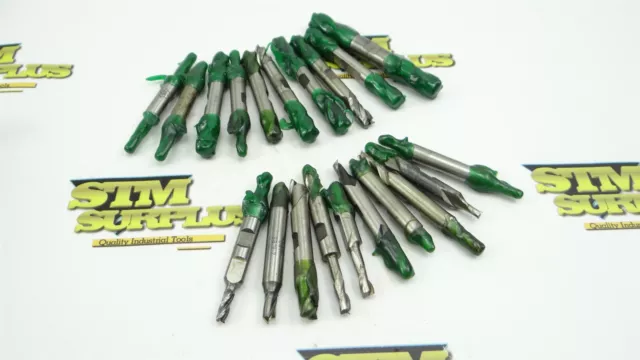 Lot Of 20 Freshly Sharpened Double End Mills 7/32" To 1/2" Dia B&S Osg