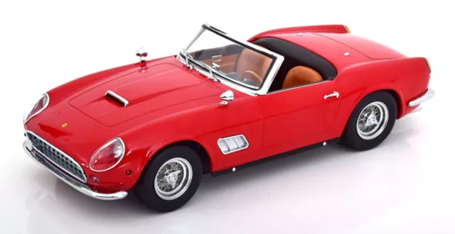 Kk Scale 1:18 Ferrari 250 Gt California Spyder Red 1960 Us Removable Version Top