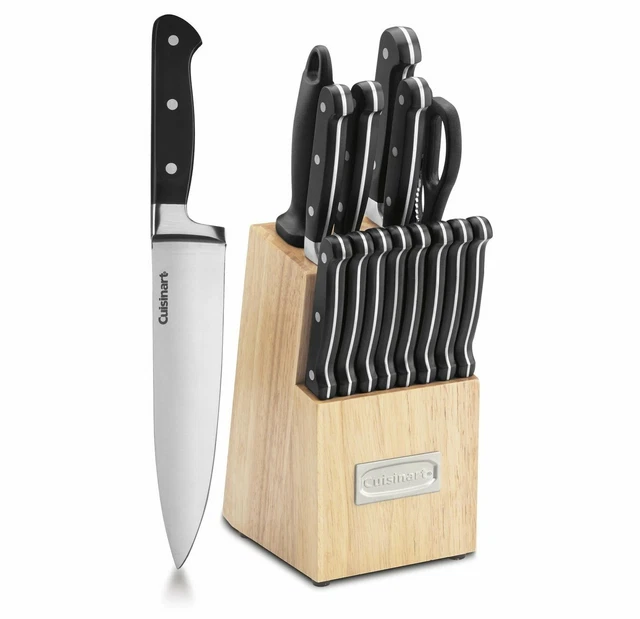 CUISINART TRIPLE RIVET Collection 16Piece Knife Block Set Stainless
