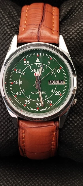 Orologio da polso Vintage Seiko 5 Automatico Made in Giappone Data Giorno Uomo Bello