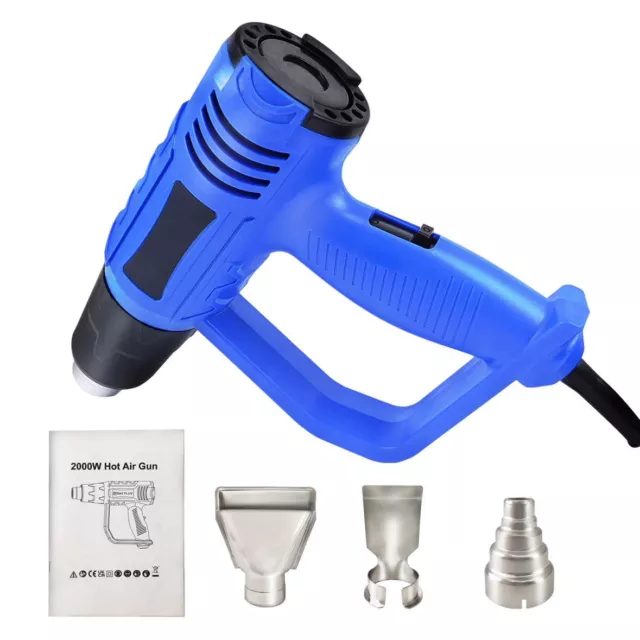 Hot Air Heat Gun 2000W Wall Paper Paint Stripper +4 Tools