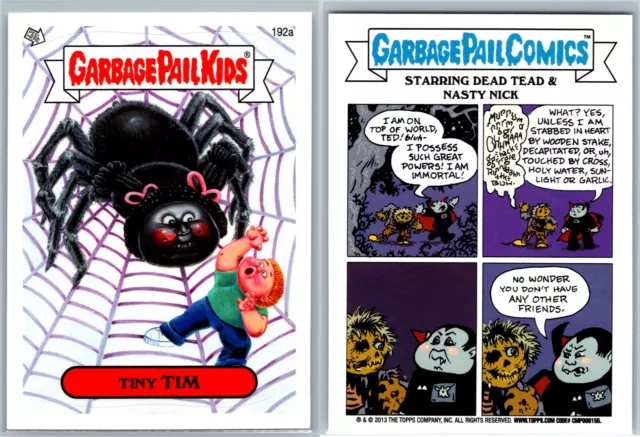 2013 Topps Garbage Pail Kids Brand-New Series 3 GPK Card Tiny Tim 192a