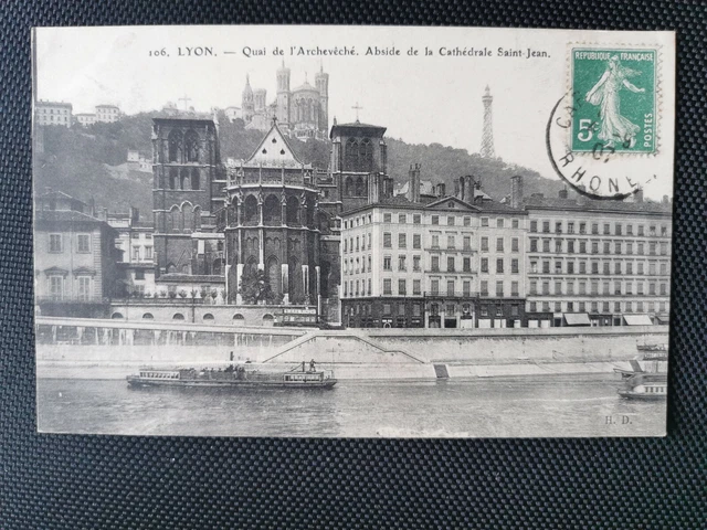 CPA 69 LYON - Quai de L'Archevêché - Abside de la Cathédrale Saint-Jean