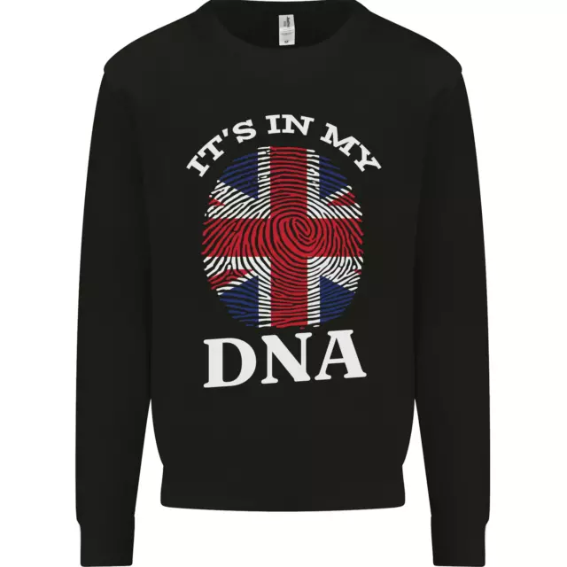 Grande-Bretagne Its dans Mon DNA Drôle Union Jack Drapeau Hommes Sweat Pull