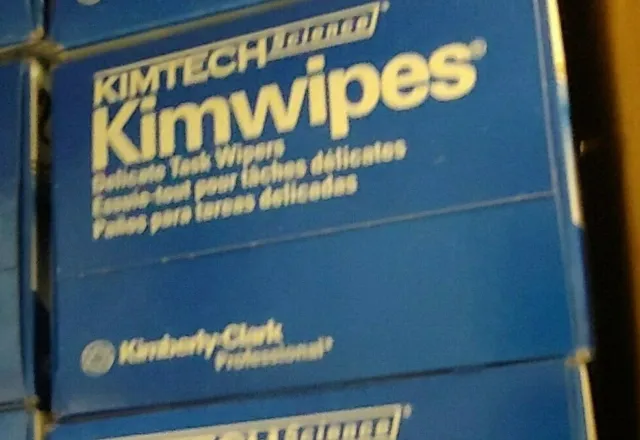 34705 Kimtech Science Kimwipes Delicate Task Wipers - 2-Ply, 119 Wipes/Box GLA
