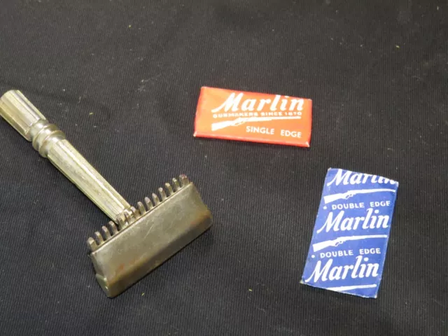 Vintage 1930s Gem Micromatic Pat. Nos. 1739280-1773614 Single Edge Safety Razor