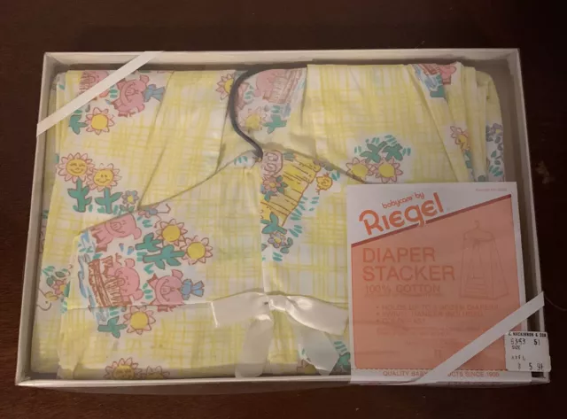 NOS vintage Reigel Diaper Stacker Unopened Three Little Pigs