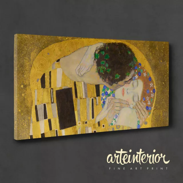 Il Bacio Klimt Gustav quadro stampa su tela KG64