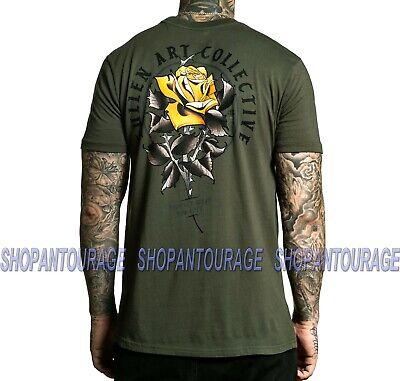 Sullen Jake Rosa SCM3055 Nuovo Manica Corta Grafico Tattoo Skull T-Shirt da Uomo