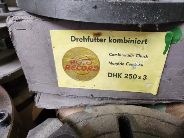 WMW Roto Record Dreibackenfutter Ø250 mm Backenfutter Drehfutter Drehmaschine