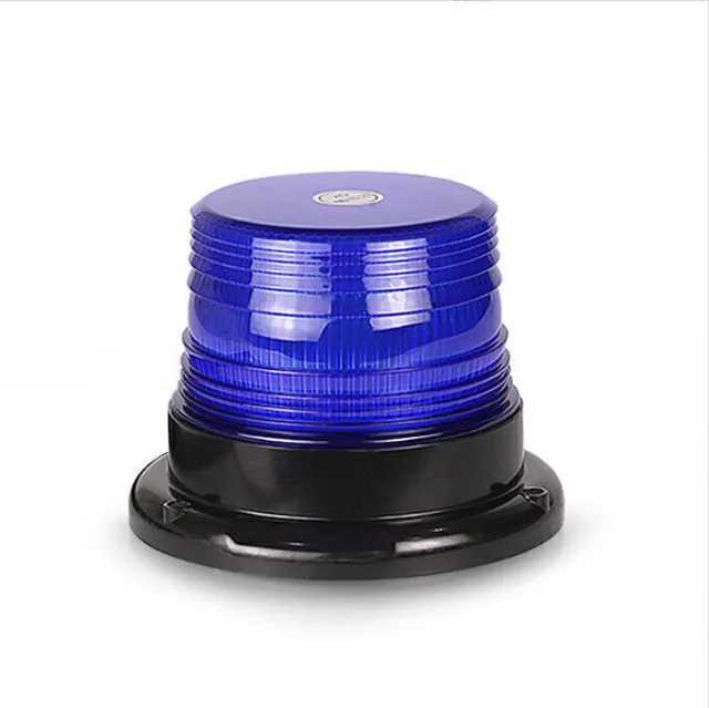 Blau LED Blitzlicht Blinkleuchte Warnlicht Magnet Rundumleuchte Traktor Auto LKW
