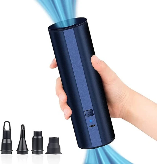 Pompa Elettrica Portatile 4000Pa Con 5 Ugelli - Gonfiatore Ricaricabile Per Materassi, Con Luce LED E Batteria 3000mAh