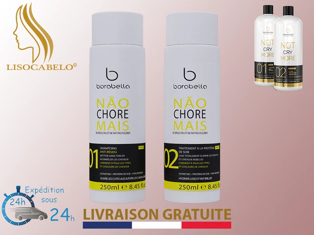 Set De Traitement Capillaire Progressif Borabella 'Não Chore Mais' - 2 Bouteilles De 1 Litre - Neuf