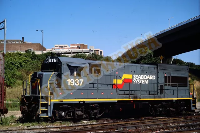 Vtg 1986 Train Slide 1937 Seaboard Coast Line Engine Richmond VA X8G106
