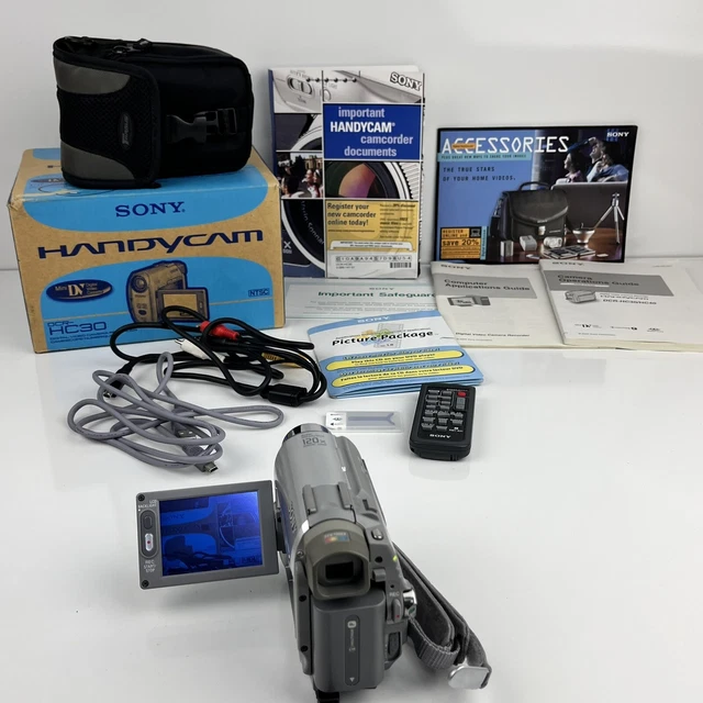 Sony Handycam DCR-HC30 Mini DV Camcorder Digital Video Camera Recorder Complete