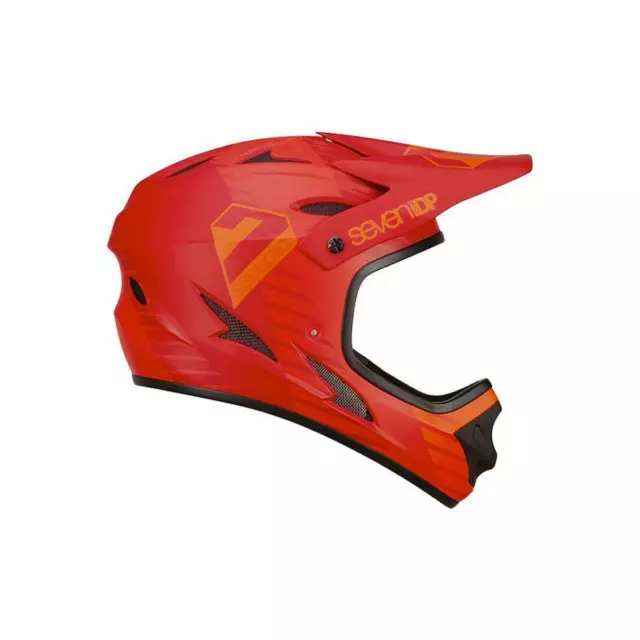 Seven 7 Protection 7iDP M1 Tactic Helmet red Full Face Helm Radhelm