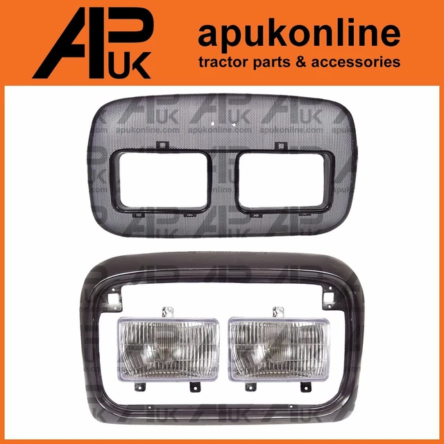 FRONT GRILL + Nose Cone + Headlight Lamps Kit for Massey Ferguson 4335