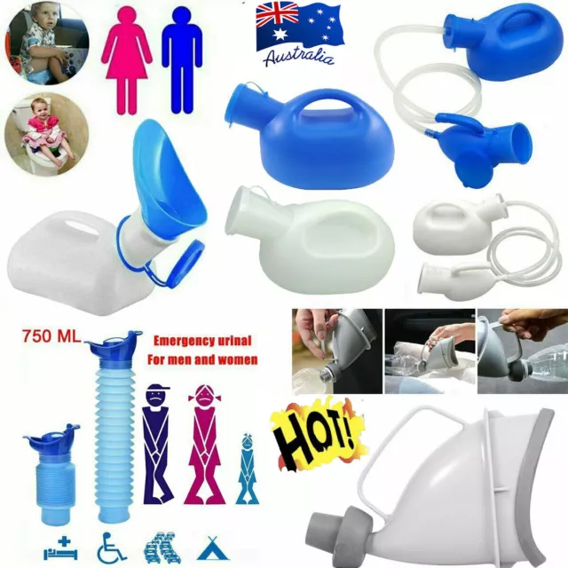 Male Female Urine Portable Pee Bottle Camping Outdoor Travel Urinal Car Toilet