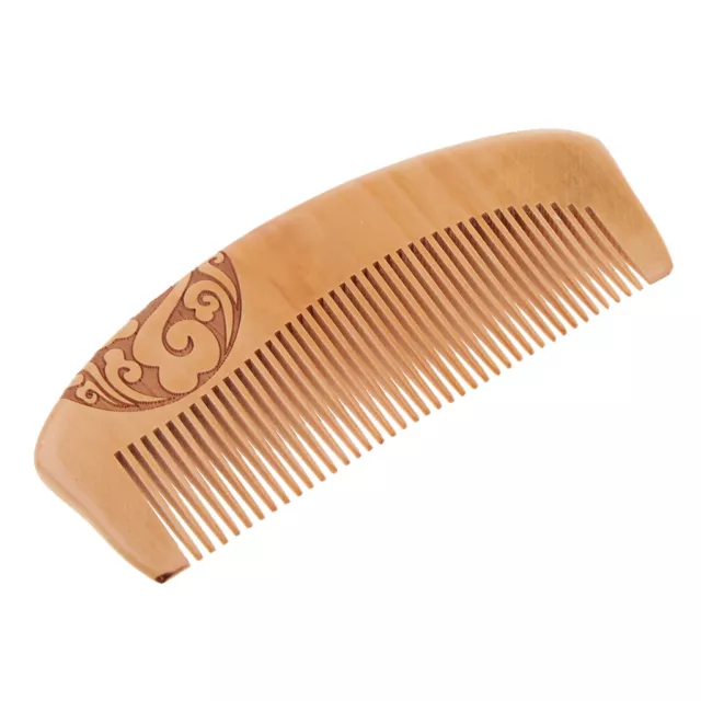 Handmade Wide Tooth Comb Natural   No-static Massage Hair Wood Comb