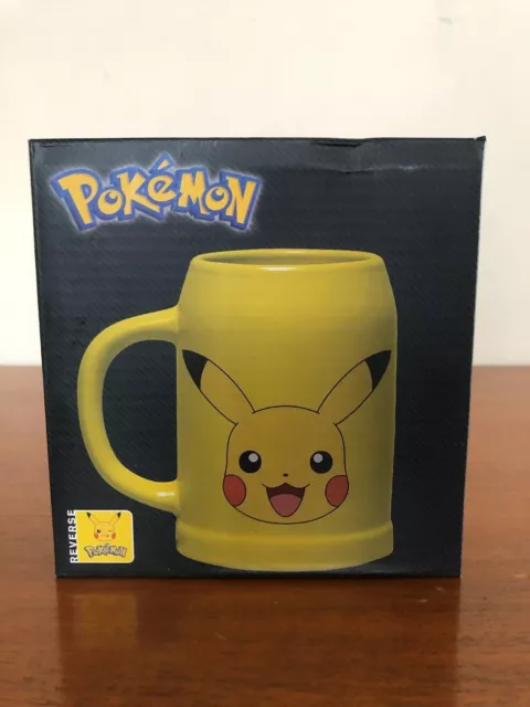 Brandneu Offizielle Pokemon Pikachu Keramik Stein Tankard Kaffeetasse Geschenkbox
