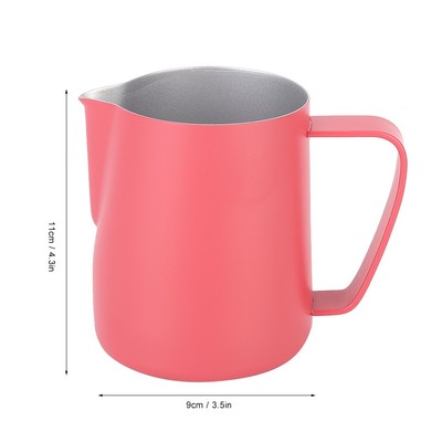 Angoily caffè Milk Bruciante Brocca Coppa Pitcher a Vapore 2Pcs Acciaio Inossidabile Latte Cappuccino Latte Art Barista Steam Pitcher Milk Creamer Brocca Tazza Salsa Brocca Gravy POVRANO 