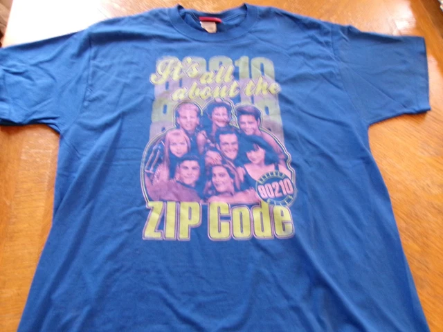 90210 New L Promo T-Shirt Luke Perry Ian Ziering Jason Priestley