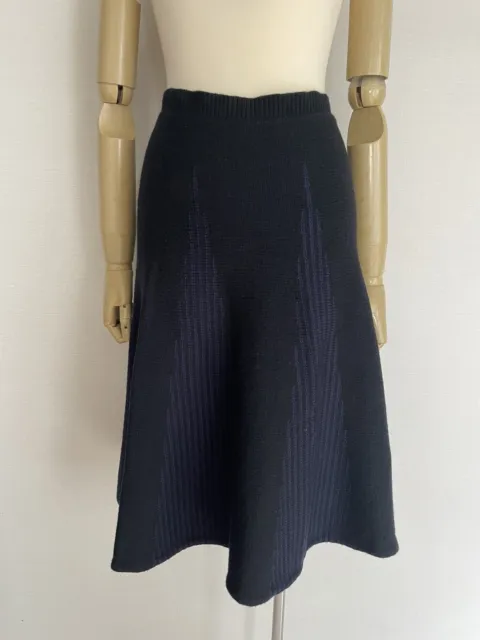 Sacai Vintage Knit Black Skirt AD2000 Japan Brand
