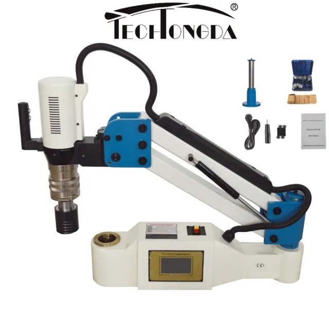 M12-M48 Touch-Sreen Electric Tapping Drilling Machine Tapper Arms 200r/min