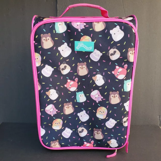 Squishmallows Suitcase Rolling Bag Luggage Travel Case Wheels Handle Soft Sided