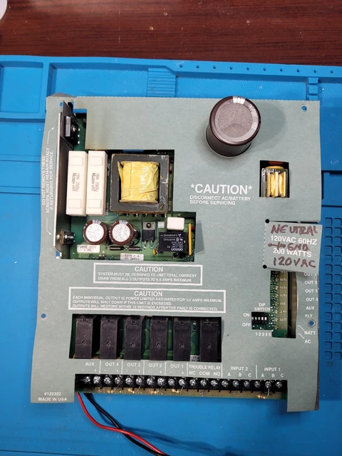Fire Alarm Power Supply ,Silent Knight,Model Sk-5395.