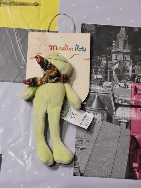 Neuf Peluche Doudou Moulin Roty La Grande Famille Ref 632383 Porte Clef Perlette