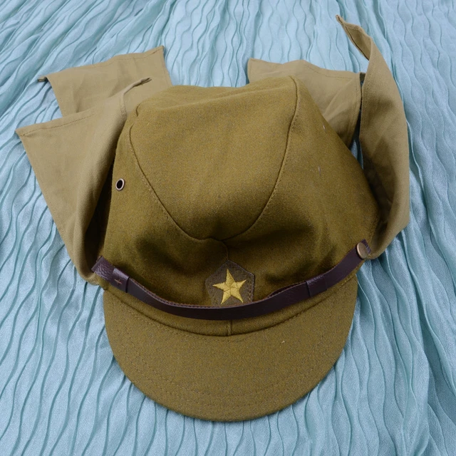 JAPANESE ARMY IJA Soldier WWII WW2 Field Wool Cap Hat Costume Accessory