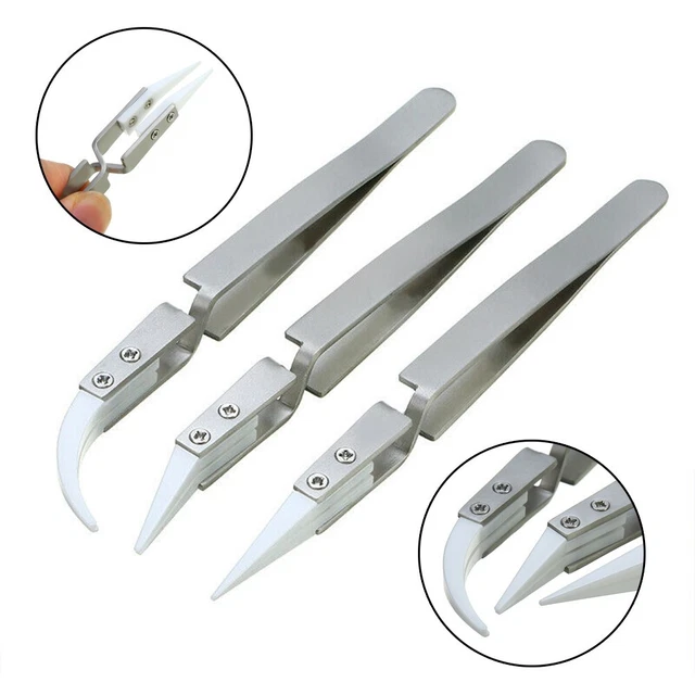 Céramique Inverse Pincettes Accessoires Pièces 3Pcs Chaleur Résistant Durable
