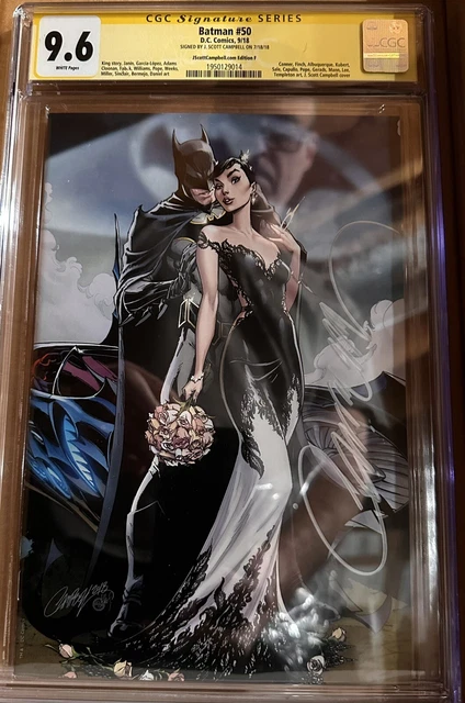 BATMAN #50 CGC SS 9.6 Edition F Signed by J Scott Campbell Catwoman