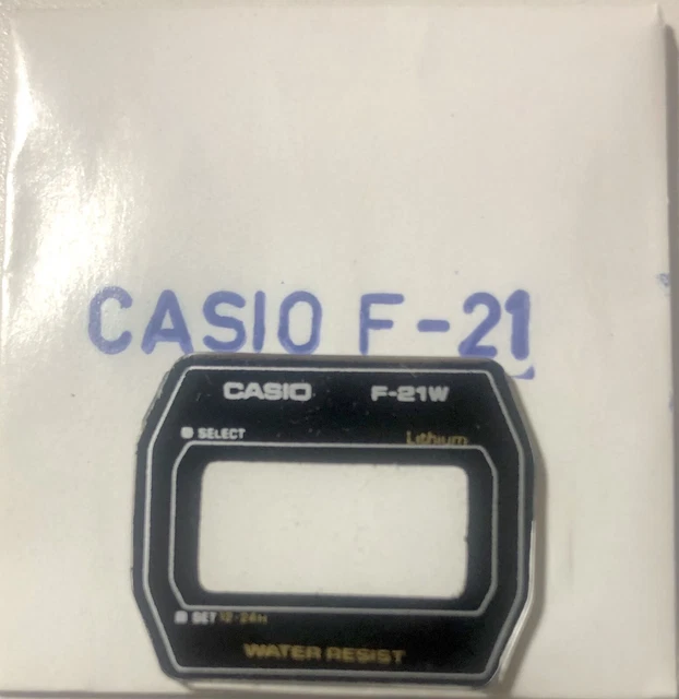 NOS NEW CASIO F-87 Plexi Verre Plastic Verre Vintage Montre F-87W Ancien Stock EUR 6,76 - FR