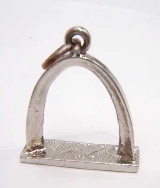 Vtg Sterling Silver Charm 3-D Gateway Arch St Louis