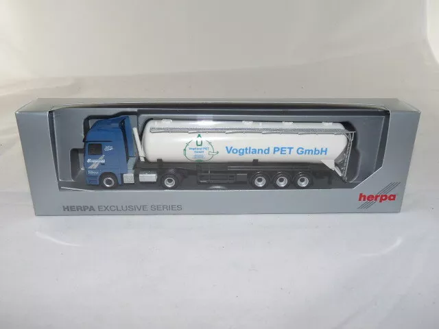 herpa Mercedes-Benz Actros LH Silo-Sattelzug - Langgärtner Vogtland PET GmbH ...