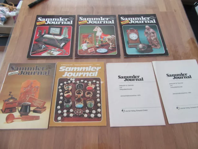 5 x SAMMLER JOURNAL Magazin Zeitschrift für Sammler und Trödler vintage gemischt