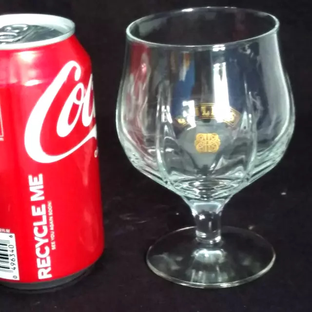 Bailey's Irish Cream 4 3/4" Stem Foot Tulip Fancy Snifter Glass gold logo EUC