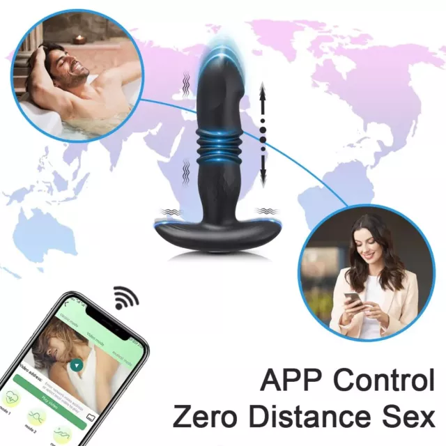 Godemichet - Anal - Telescopic - Vibrant - Wireless - for Women - Toys - for Adults 3