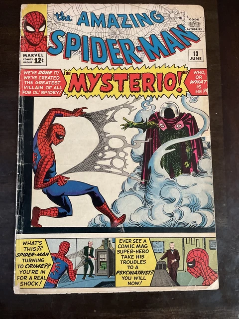 Amazing Spider-Man #13 1St App Mysterio Marvel Comics Gd+